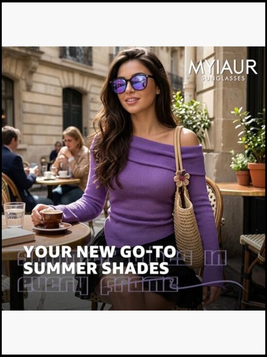 Square Mirrored Polarized Sunglasses with UV Protection Reduce Glare main image 4